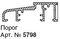 НП 567 Порог алюминиевый (5798 RUS ), некрашеный (6М) (KBE 58)